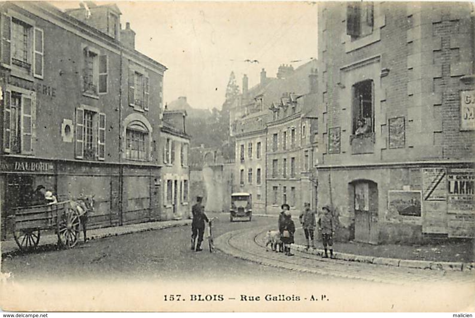 -dpts Div.-ref-AD235- Loir Et Cher  - Blois - Rue Gallois - Magasin Daubord - Magasins - Carte Bon Etat - - Blois