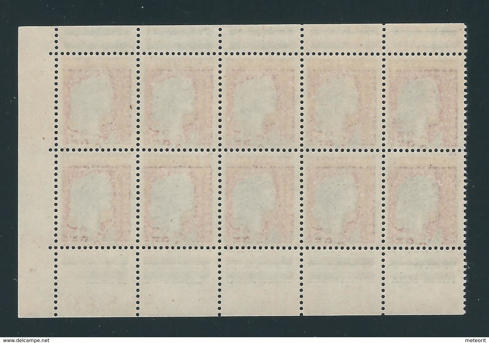 MiNr. 1316 Block Mit 10 Marken XX Postfrisch, Druckdatum -8.5.63 - Sonstige & Ohne Zuordnung