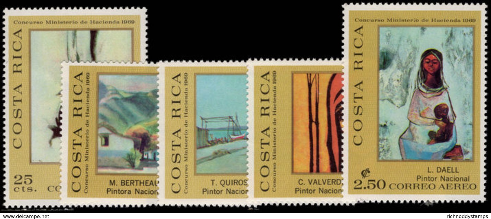 Costa Rica 1970 Costa Rican Paintings Unmounted Mint. - Costa Rica