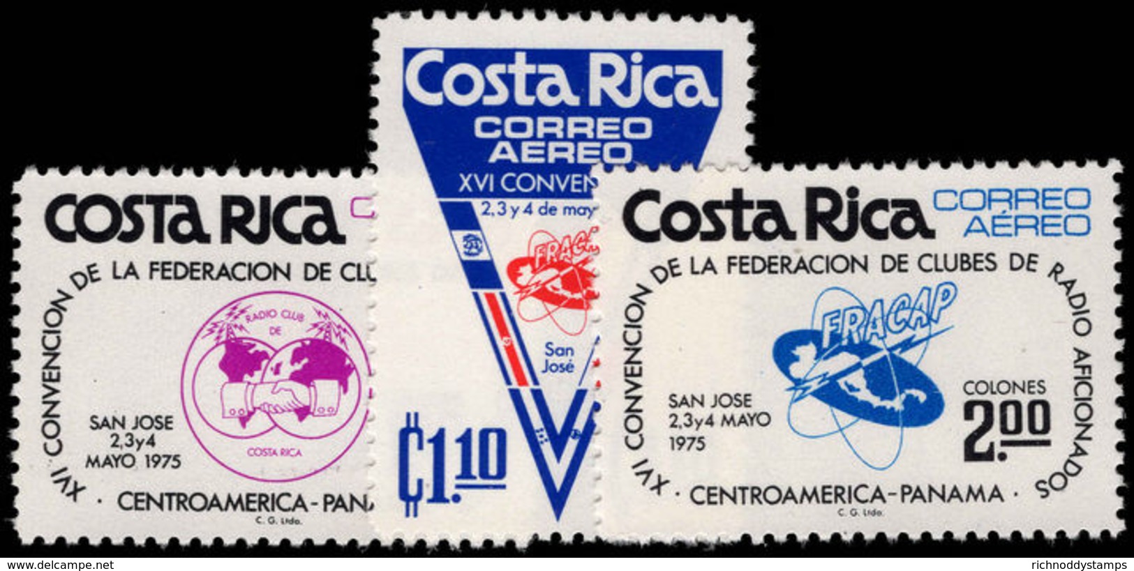 Costa Rica 1975 Radio Amateurs Unmounted Mint. - Costa Rica