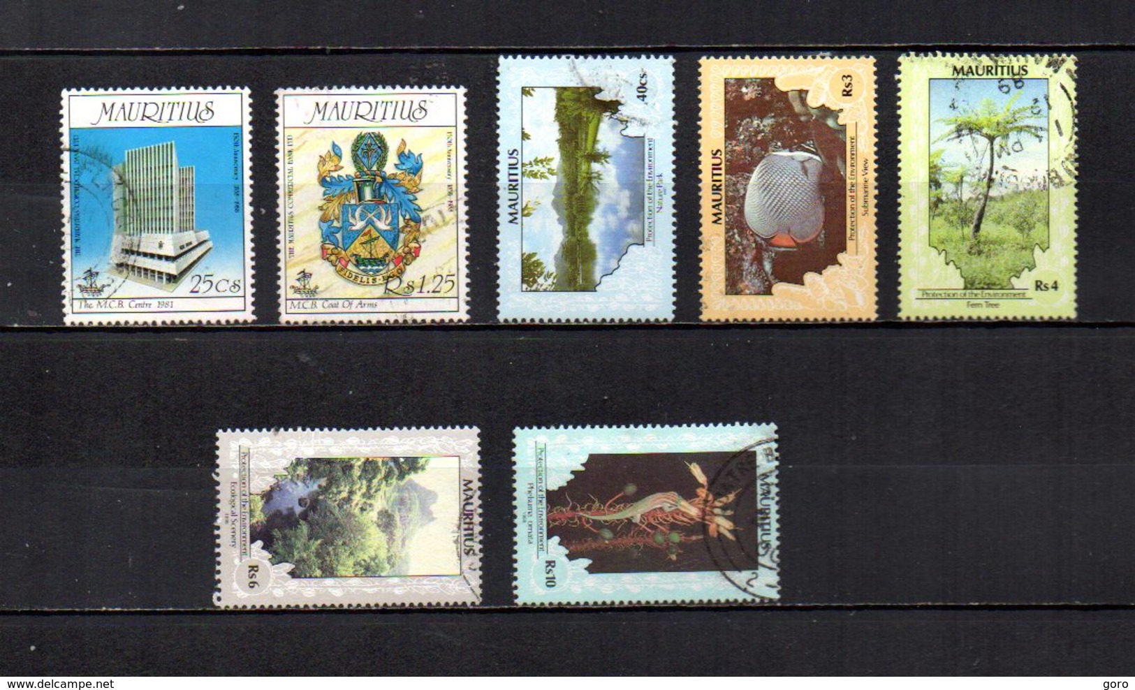 Mauricio  1988-89  .-   Y&T  Nº    699-701-707/711 - Mauritius (1968-...)