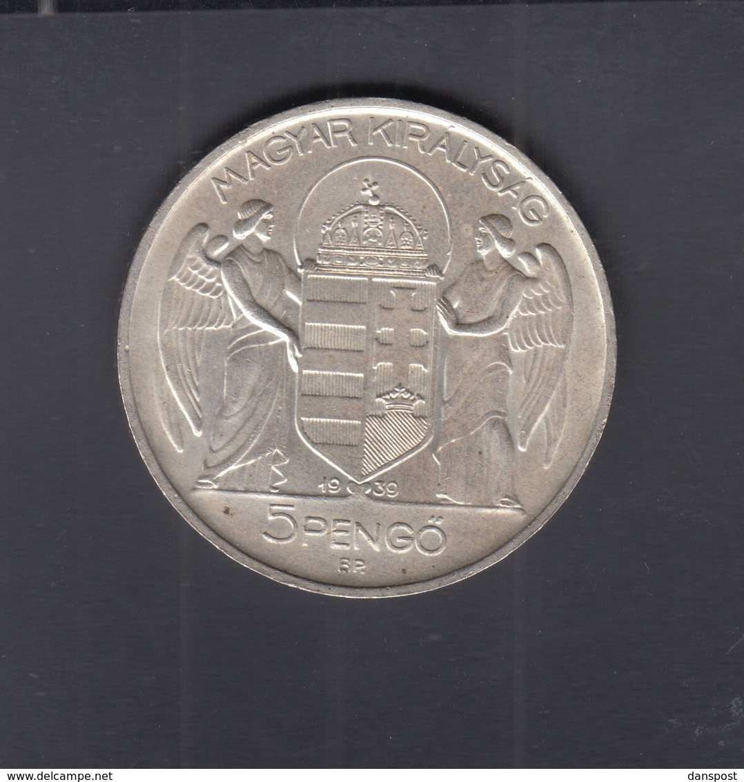 Hungary 5 Pengö 1939 Silver - Hungary