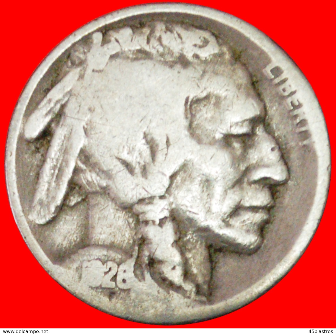 # INDIAN HEAD (1913-1938): USA ★ 5 CENTS 1926 BLACK DIAMOND (1893-1915)! LOW START ★ NO RESERVE! - 1913-1938: Buffalo