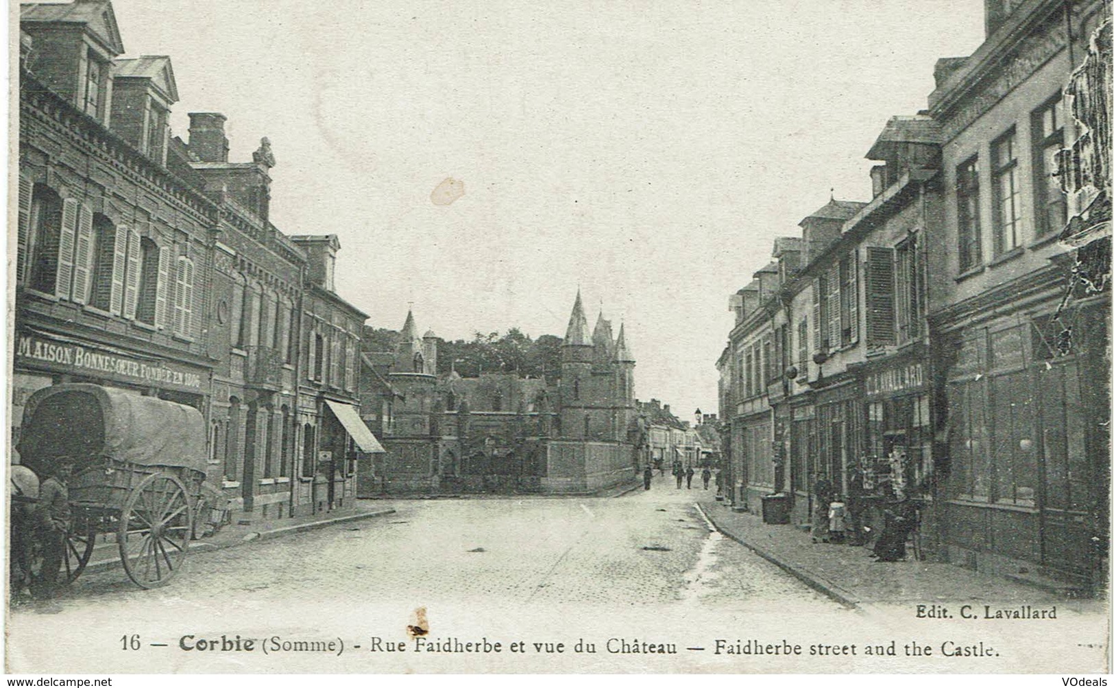 CPA - France - (80) Somme - Corbie - Rue Faidherbe Et Vue Du Château - Corbie