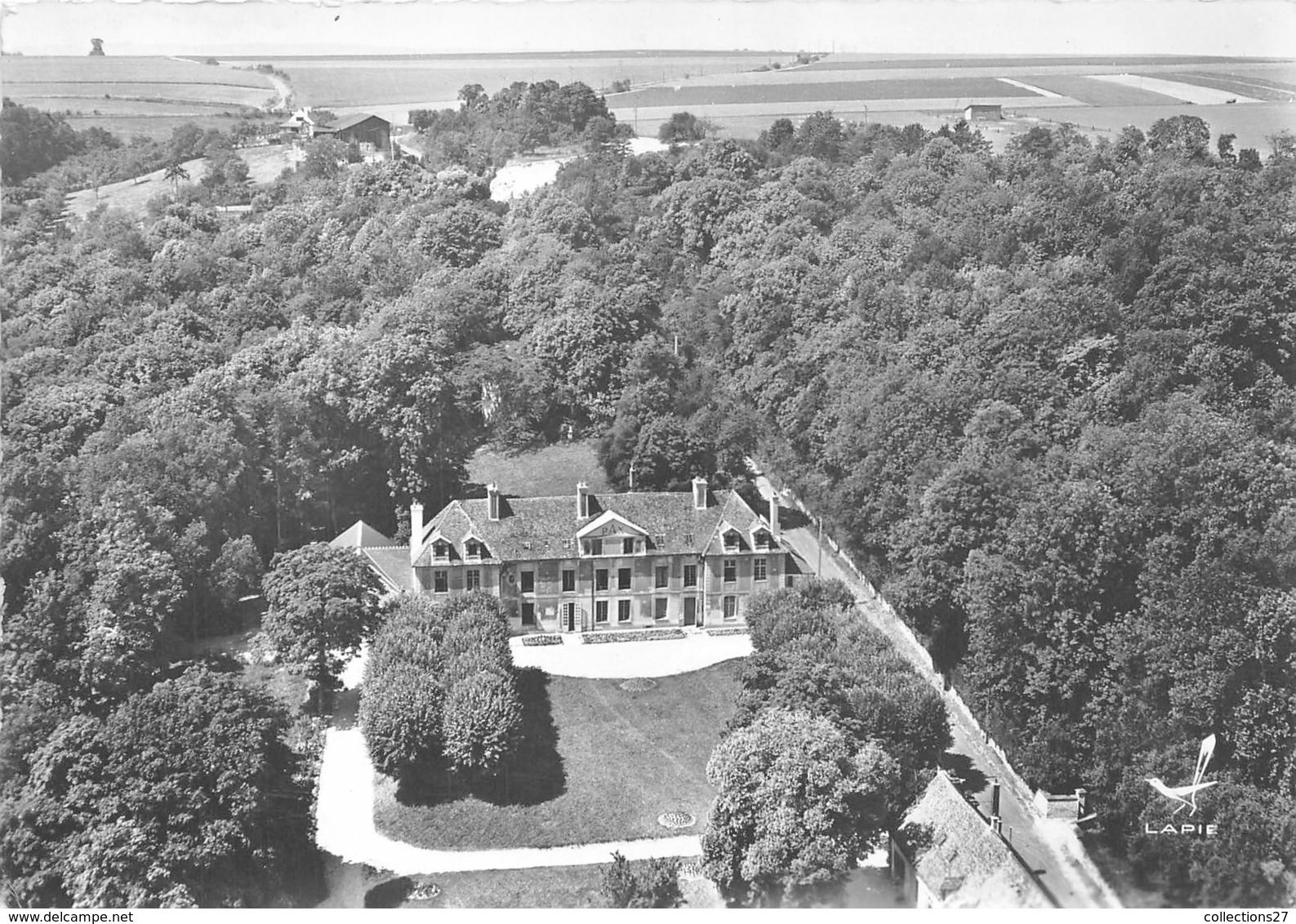 78-MAULE- VUE DU CIEL CHATEAU NOTRE DAME DU BUAT - Maule