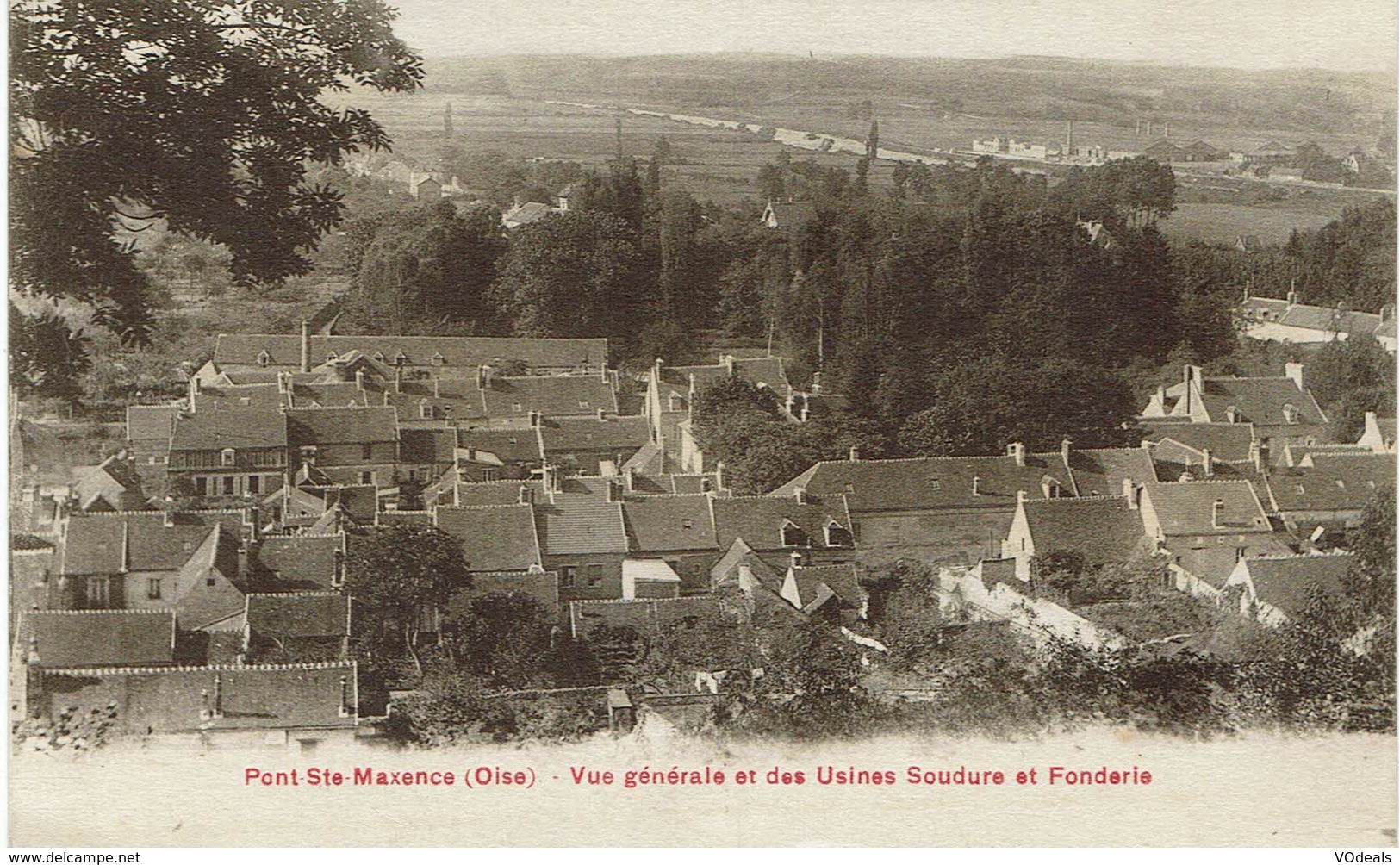 CPA - France - (60) Oise - Pont Ste-Maxence - Vue Générale Et Des Usines Soudure Et Fonderie - Pont Sainte Maxence