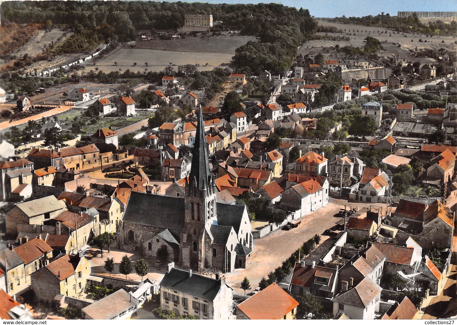 78-LIMAY- VUE DU CIEL L'EGLISE - Limay