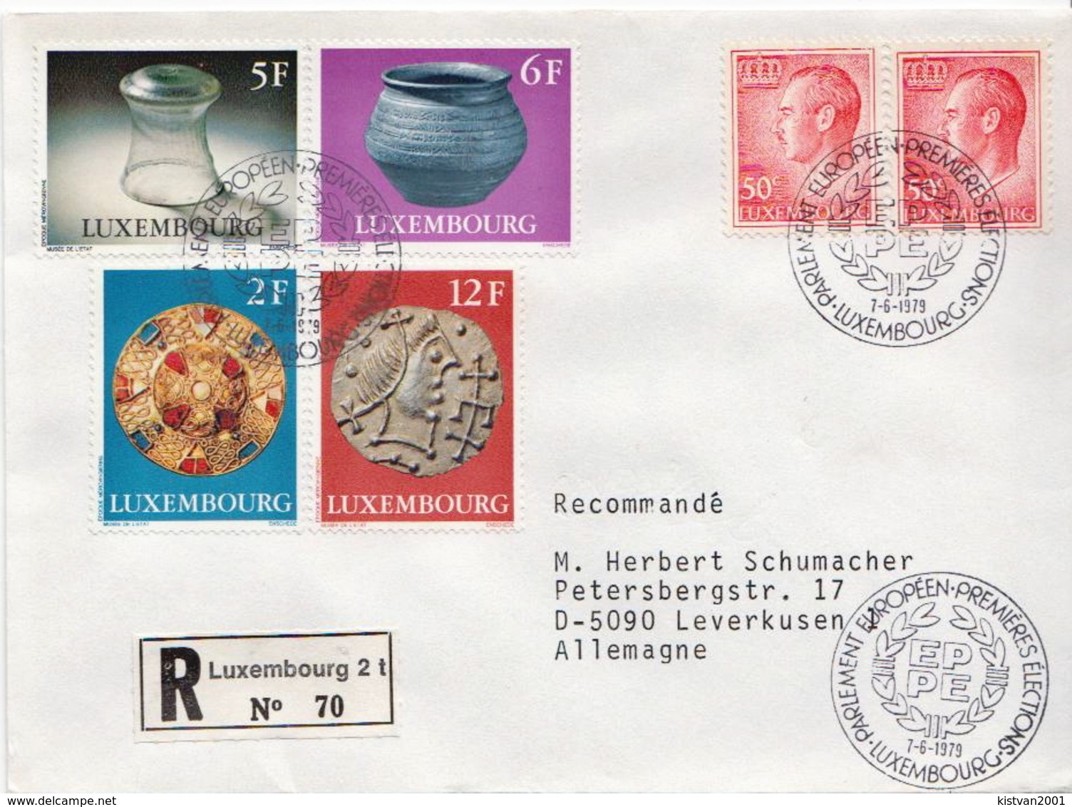 Postal History Cover: Luxembourg R Cover With Museum Set - Museums