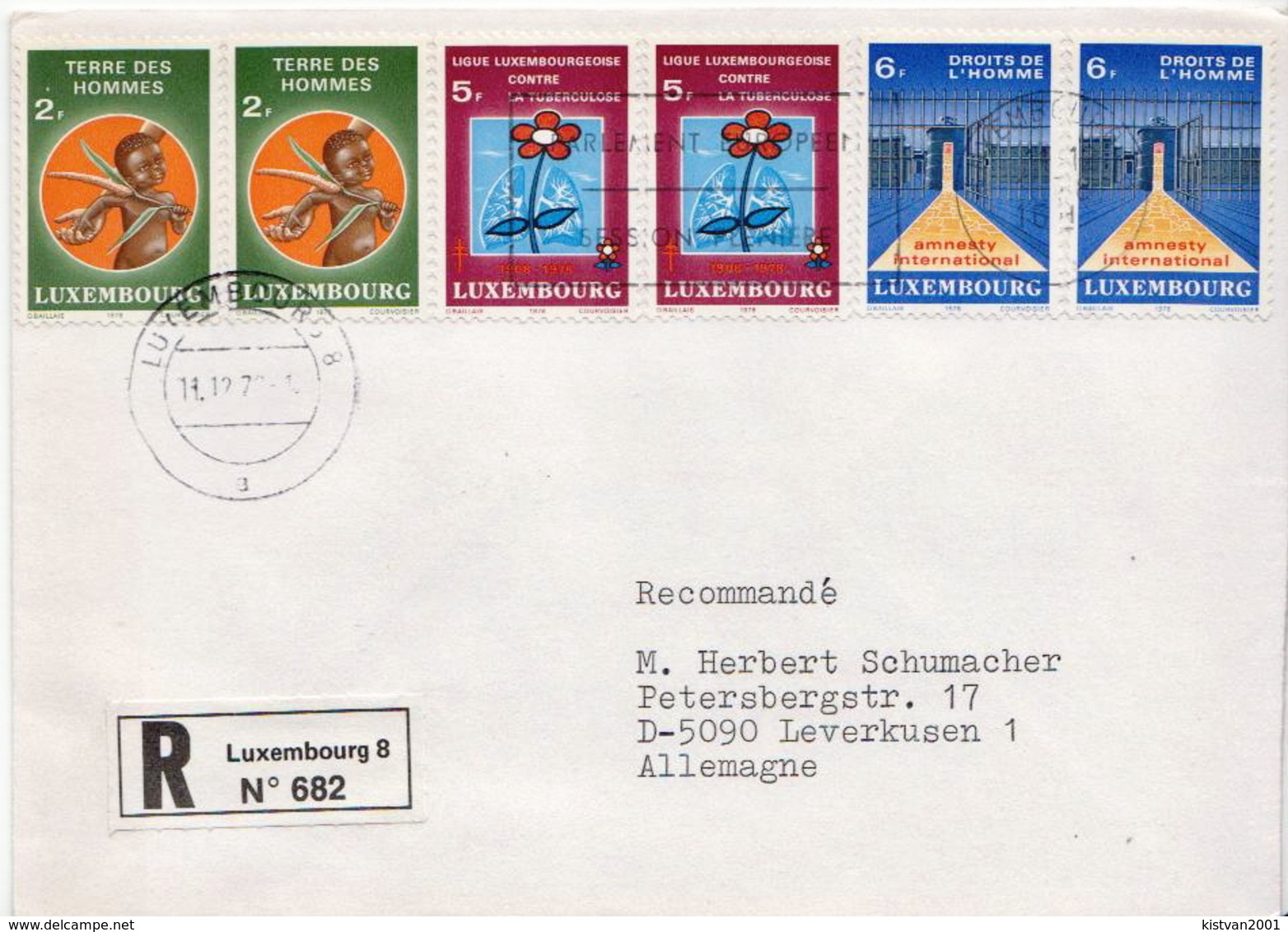 Postal History Cover: Luxembourg R Cover With Philantropic Organizations Set - Other & Unclassified