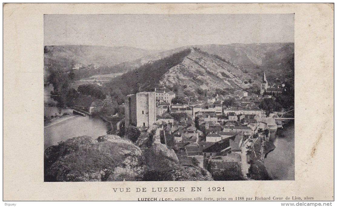LUZECH -46 -  Vue De Luzech En 1921. - Luzech