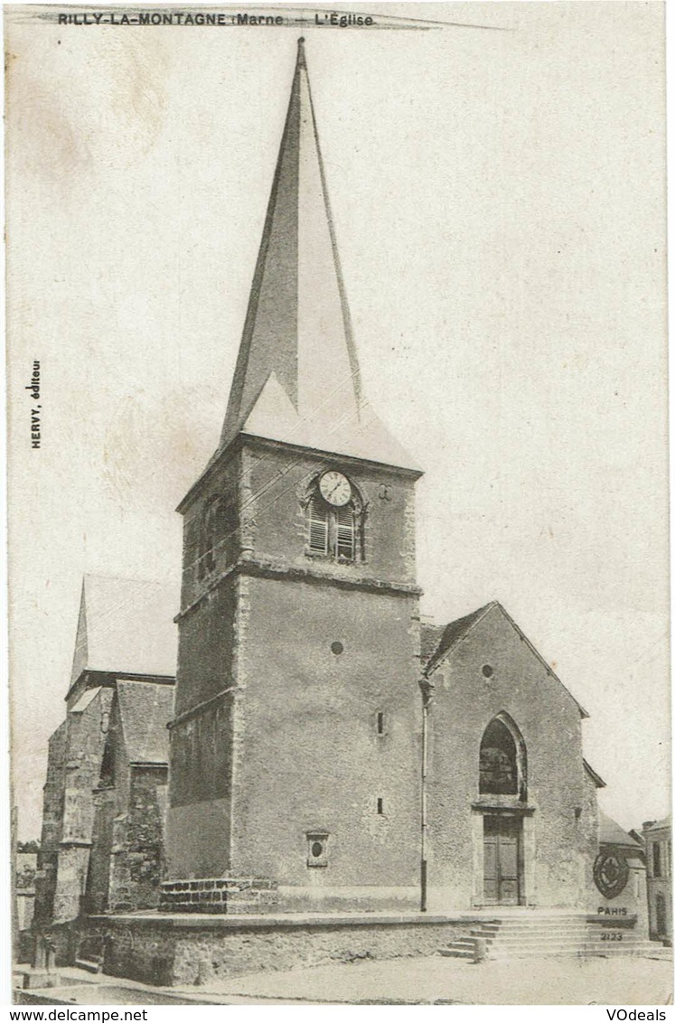 CPA - France - (51) Marne - Rilly-La-Montagne - L'Eglise - Rilly-la-Montagne