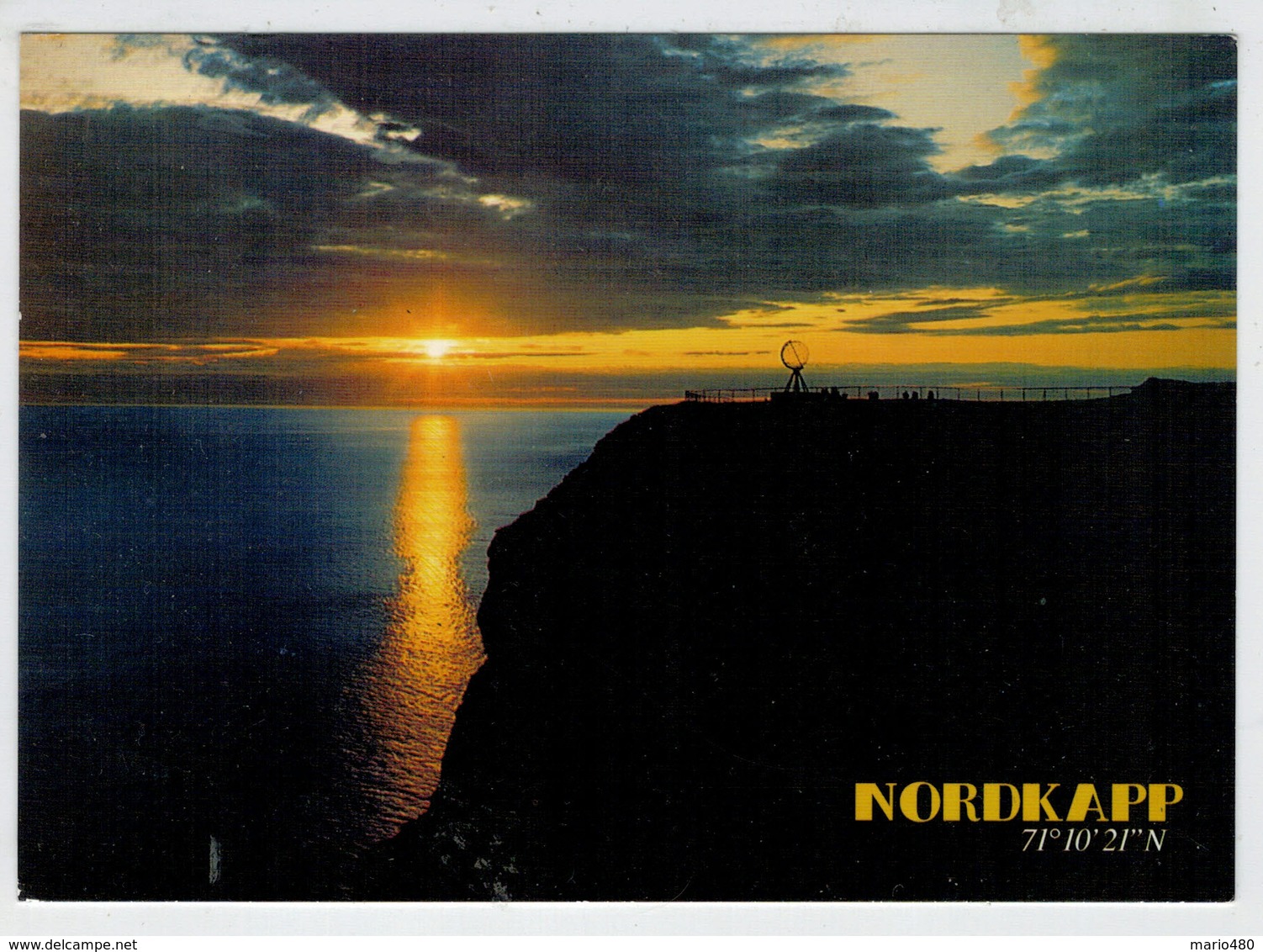 NORDKAPP  71°10'21" N     NORTH CAPE   2 SCAN         (VIAGGIATA) - Norvegia