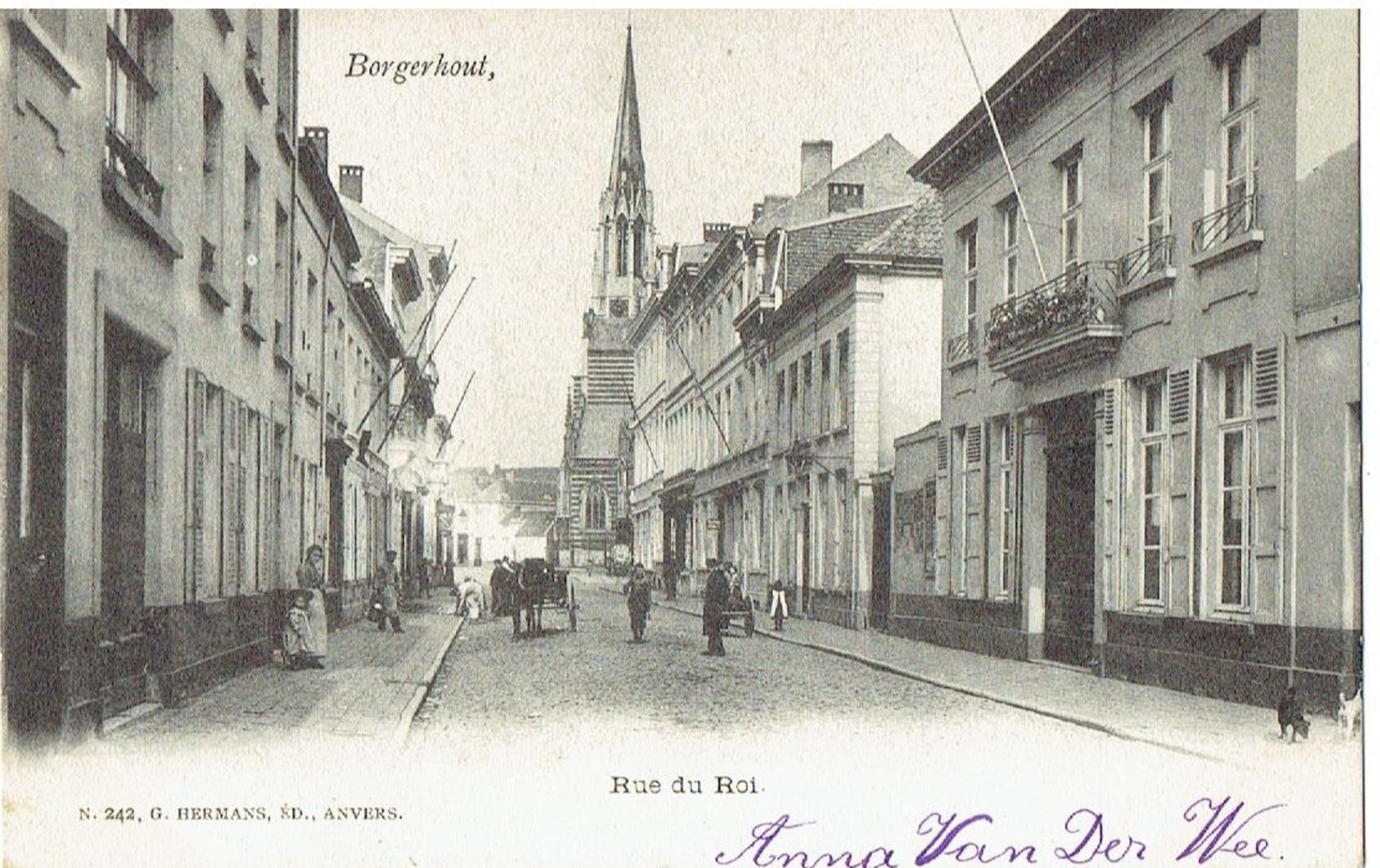 BORGERHOUT - Antwerpen - Rue Du Roi - N° 242 G. Hermans - Antwerpen