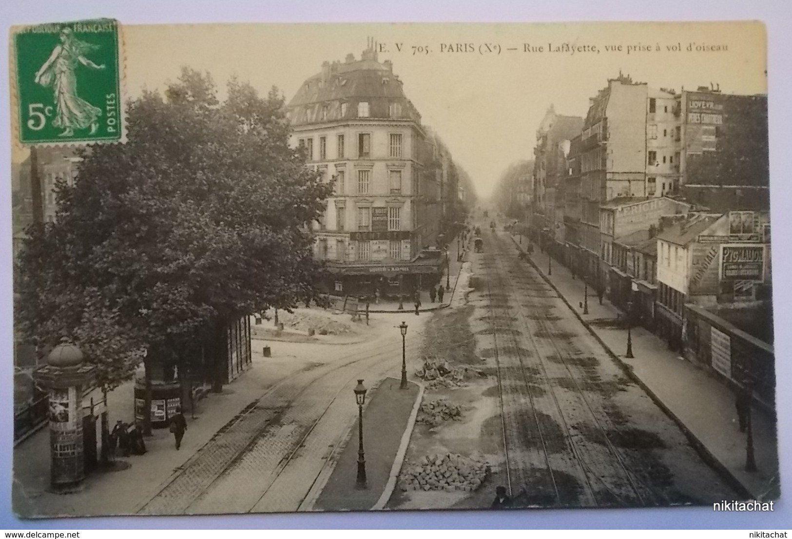 PARIS-Rue Lafayette-Vue Prise à Vol D'oiseau - Distretto: 10