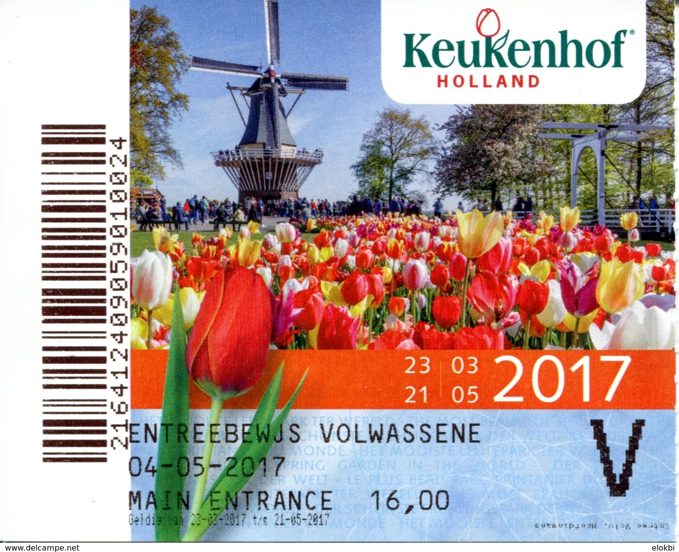 Jardin Botanique Keukenhof - Lisse - Pays-Bas - Tickets D'entrée