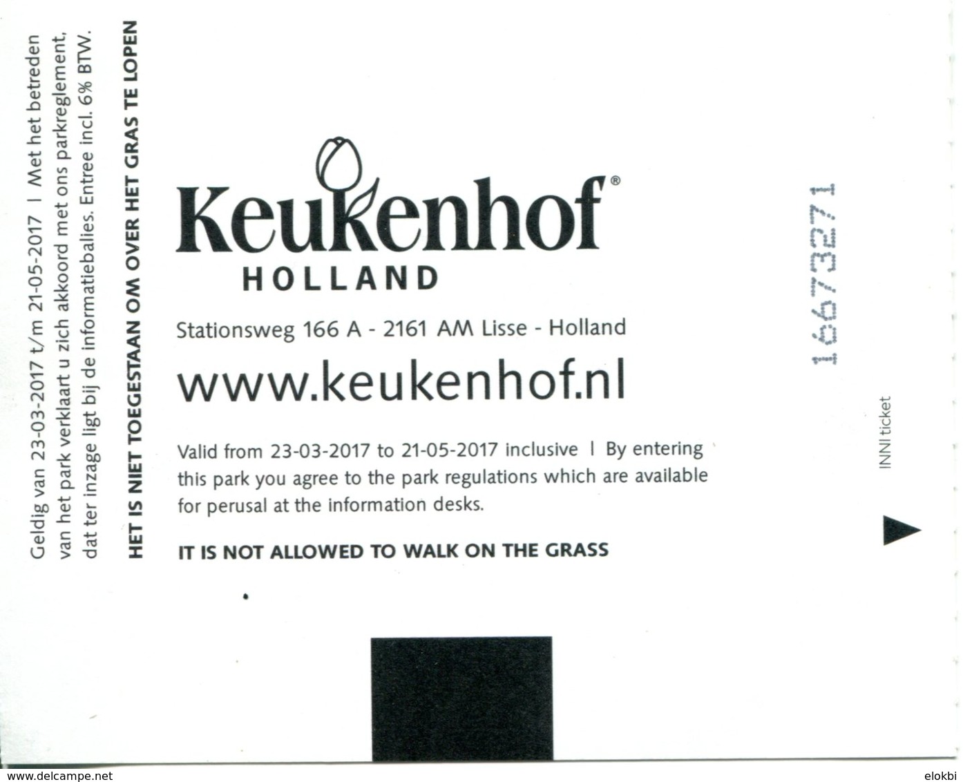 Jardin Botanique Keukenhof - Lisse - Pays-Bas - Tickets D'entrée