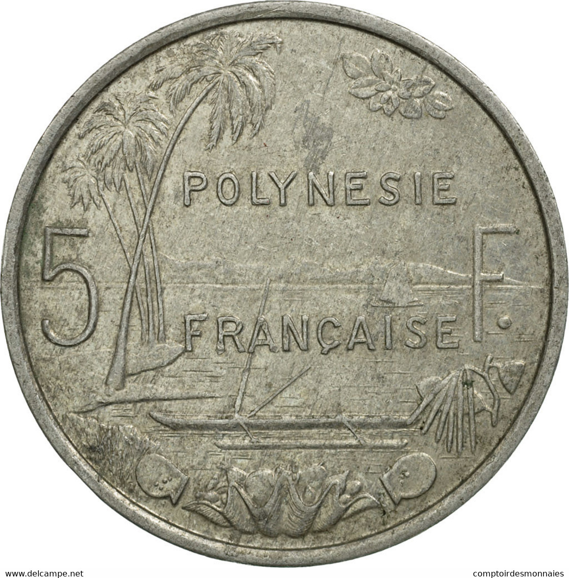 Monnaie, French Polynesia, 5 Francs, 1987, Paris, TB, Aluminium, KM:12 - French Polynesia