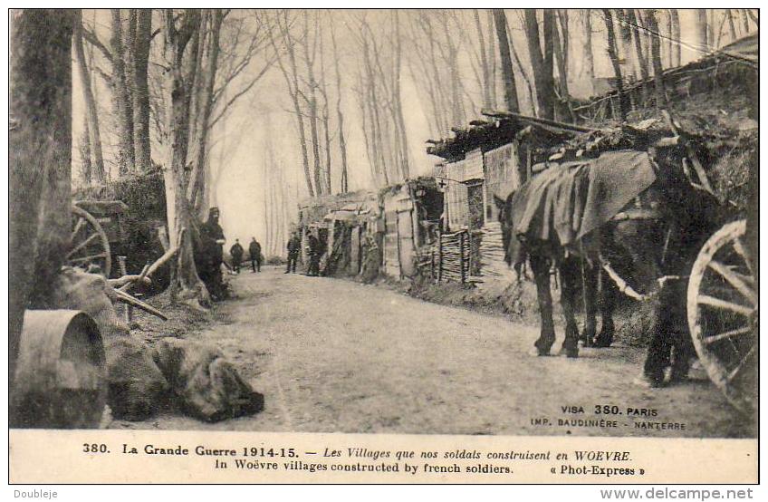 GUERRE 1914- 1918  WW1  Les Villages Que Nos Soldats Construisent En WOEVRE   ... - Guerre 1914-18