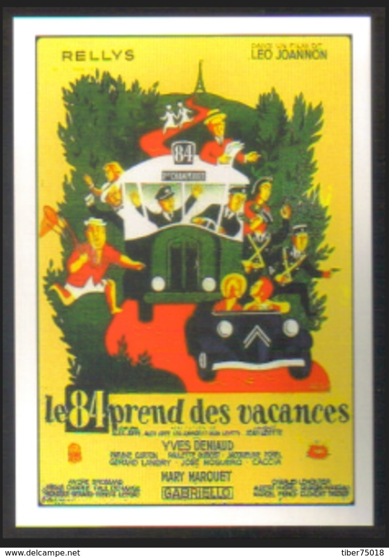 Carte Postale : Le 84 Prend Des Vacances (cinéma Affiche Film) Illustration Hervé Morvan - Morvan