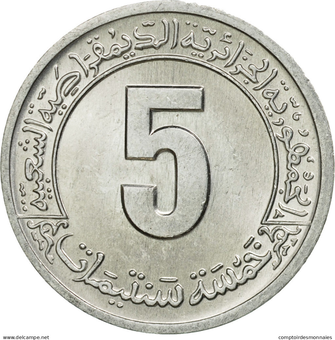 Monnaie, Algeria, 5 Centimes, Undated (1974), Paris, SUP, Aluminium, KM:106 - Algeria