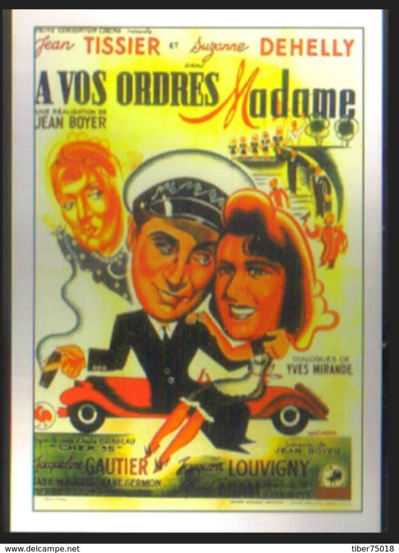 Carte Postale : A Vos Ordres Madame (cinéma Affiche Film) Illustration Hervé Morvan - Morvan