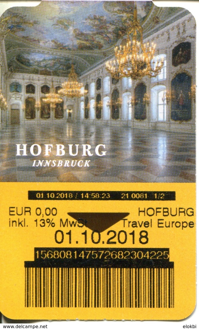 Résidence Impériale De Hofburg - Innsbruk - Autriche - Tickets D'entrée