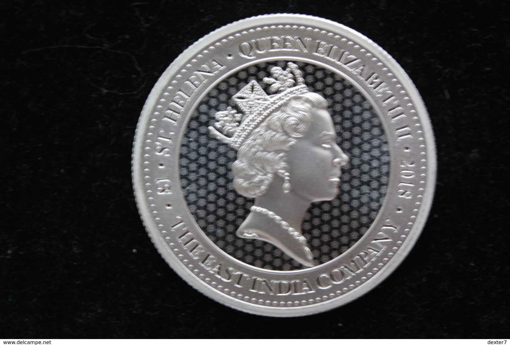 St. Helena, 1 Oz Spade Guinea East India Co. 2018 Silver 999 Pure - 1 Oncia Argento Puro Bullion - Saint Helena Island