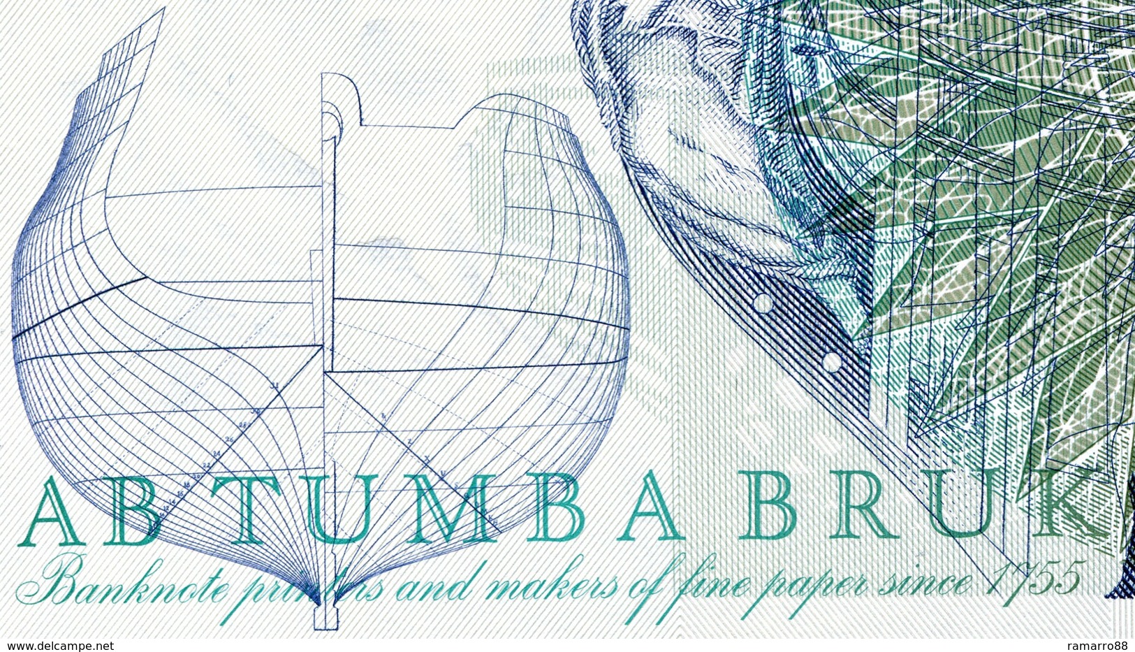 Sweden - AB Tumba Bruk - Fredrik Henrik Af Chapman - Intaglio Uniface Specimen Test Note Unc - Fiktive & Specimen