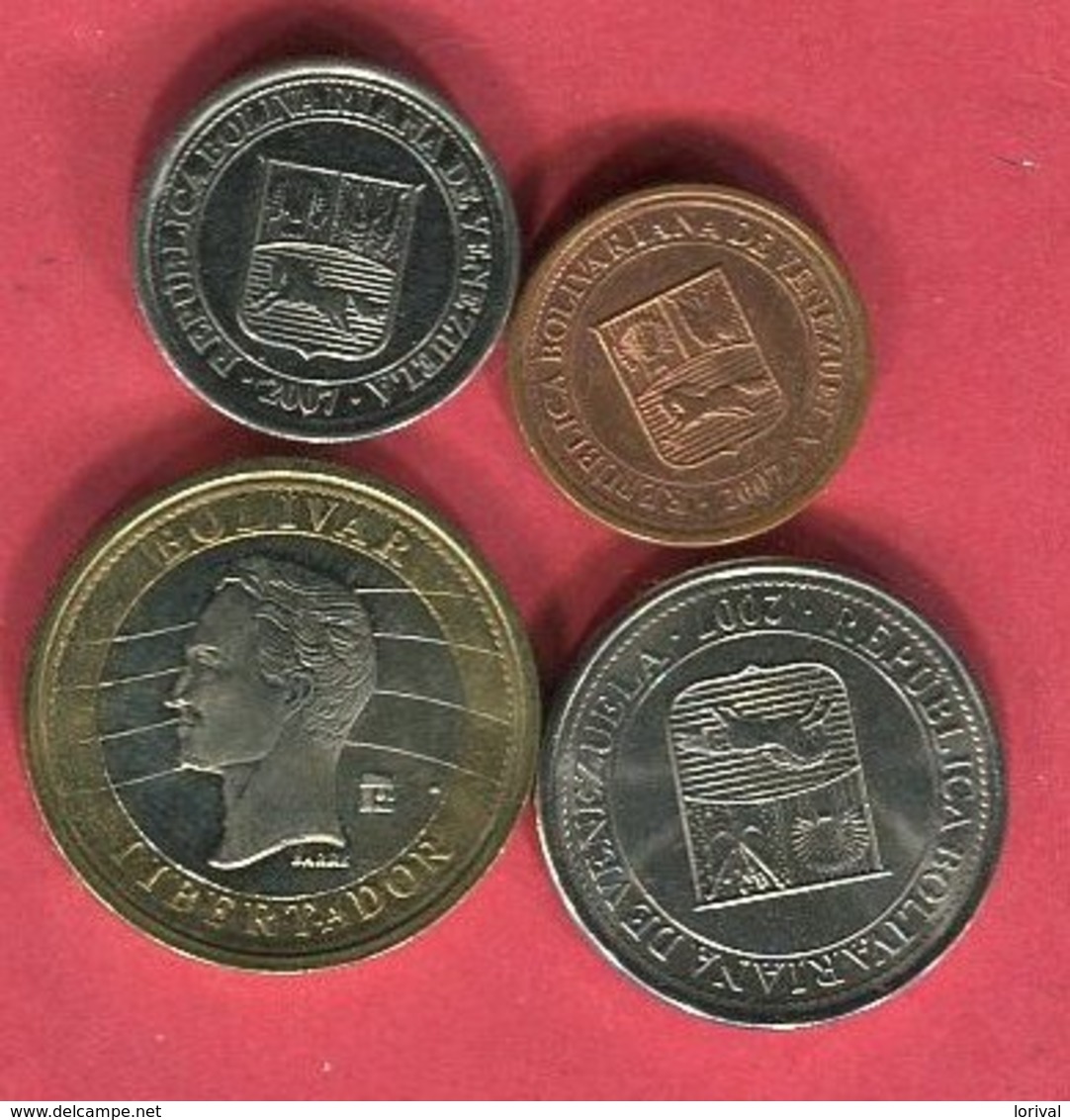 LOT 4 MONNAIES DIFFERENTES TB 5 - Venezuela