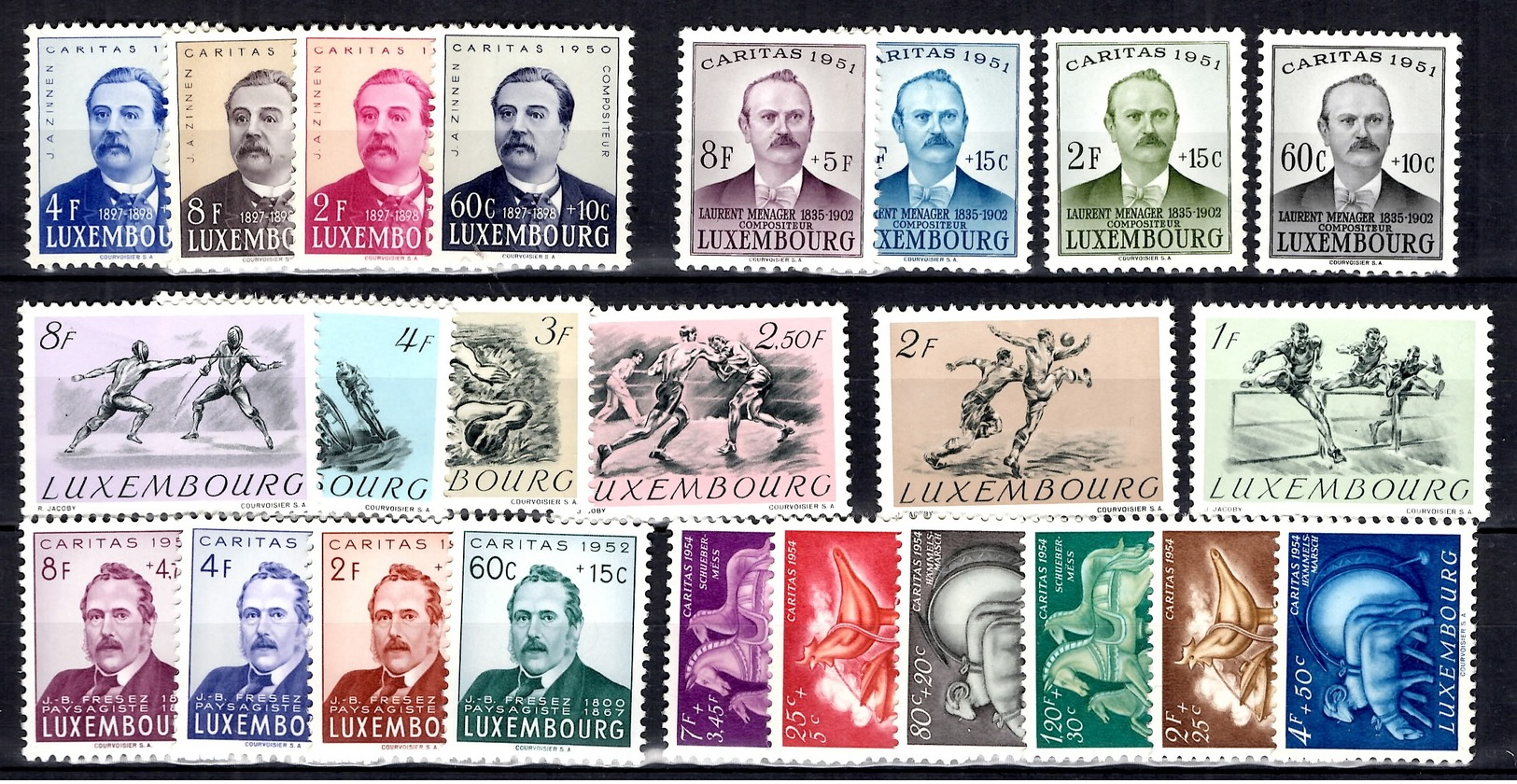 Luxembourg YT N° 439/442, N° 449/452, N° 455/460, N° 461/464 Et N° 484/489 Neufs ** MNH. TB. A Saisir! - Neufs