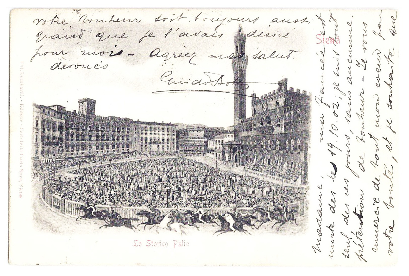 Siena - Lo Storico Palio. 1903 - Siena