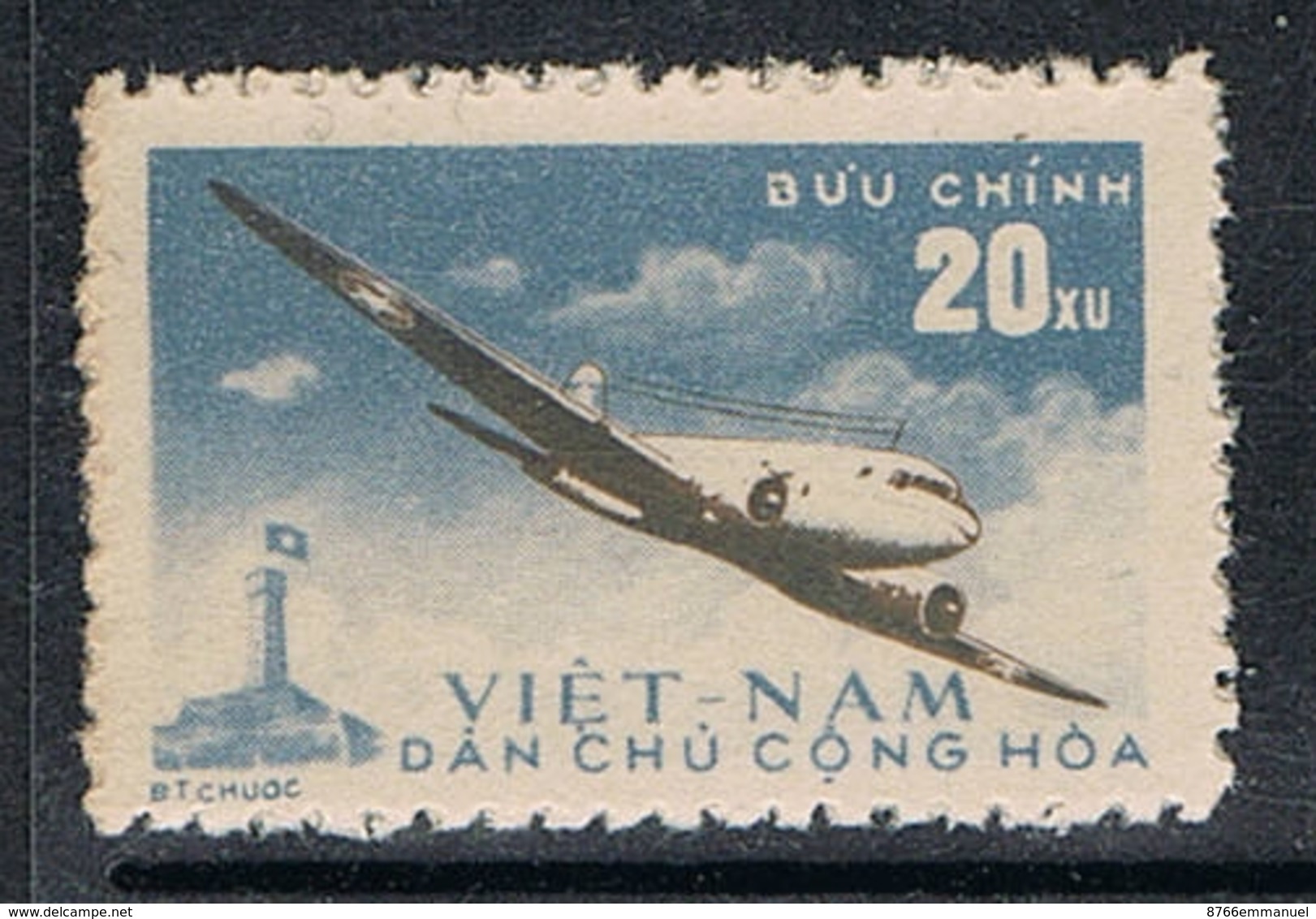 VIETNAM DU NORD AERIEN N°1 NEUF - Viêt-Nam