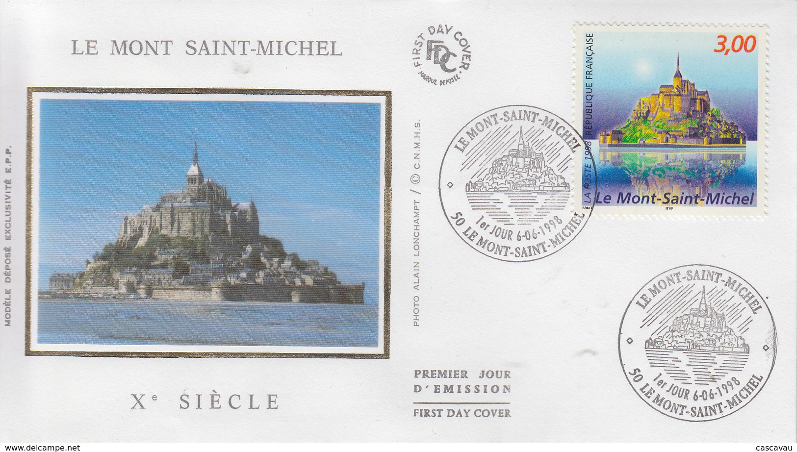 Enveloppe  FDC   1er Jour    FRANCE     LE  MONT  SAINT -  MICHEL    1998 - 1990-1999