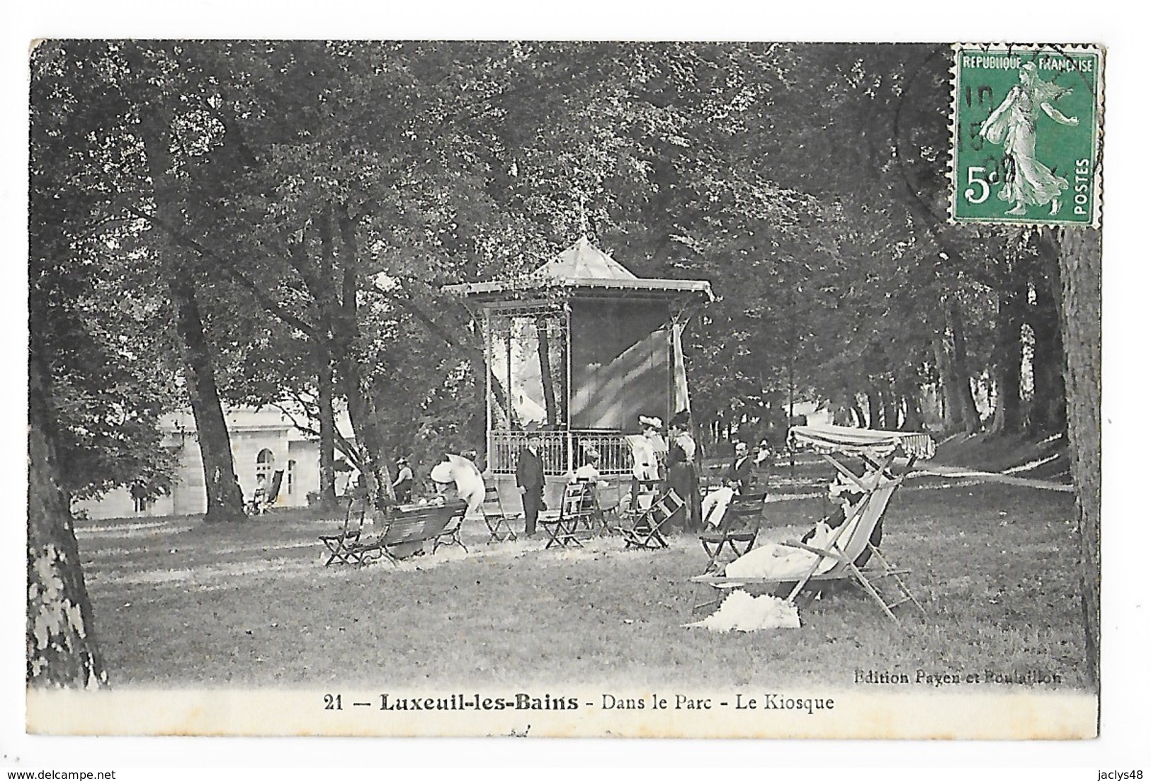 LUXEUIL Les BAINS  (cpa 70)  Dans Le Parc - Le Kiosque  -  L 1 - Luxeuil Les Bains