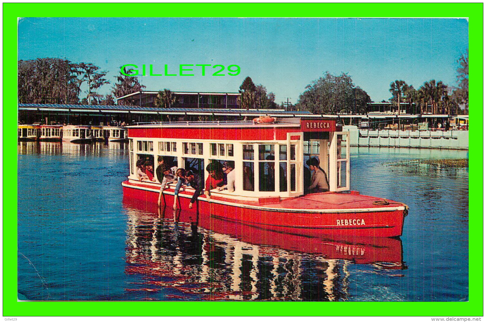 SHIPS - BATEAUX - PASSENGERS GLASS BOATS AT FLORIDA SILVER SPRINGS - TRAVEL IN 1985 - - Commerce