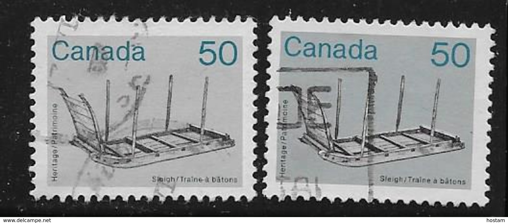 CANADA, 1985, USED # 930 & 930i  Pale ARIFACT: SLEIGHT   USED - Oblitérés
