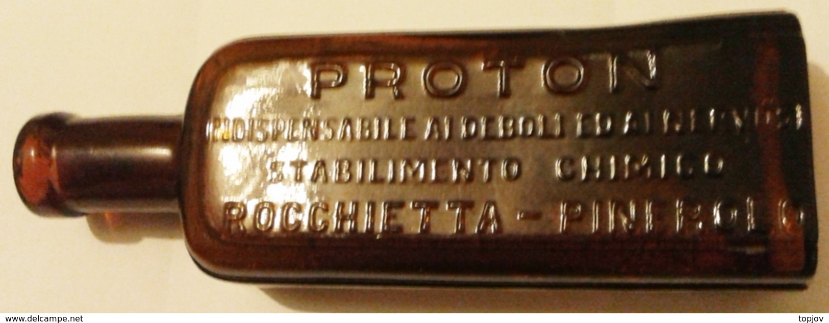 ITALIA -  PROTON - MEDICINE - INDISPENSABILE AI DEBOLI AI NERVOSI - ROCCHIETTA PINEROLO .  - Glass - Cc 52x160 Mm - Other & Unclassified