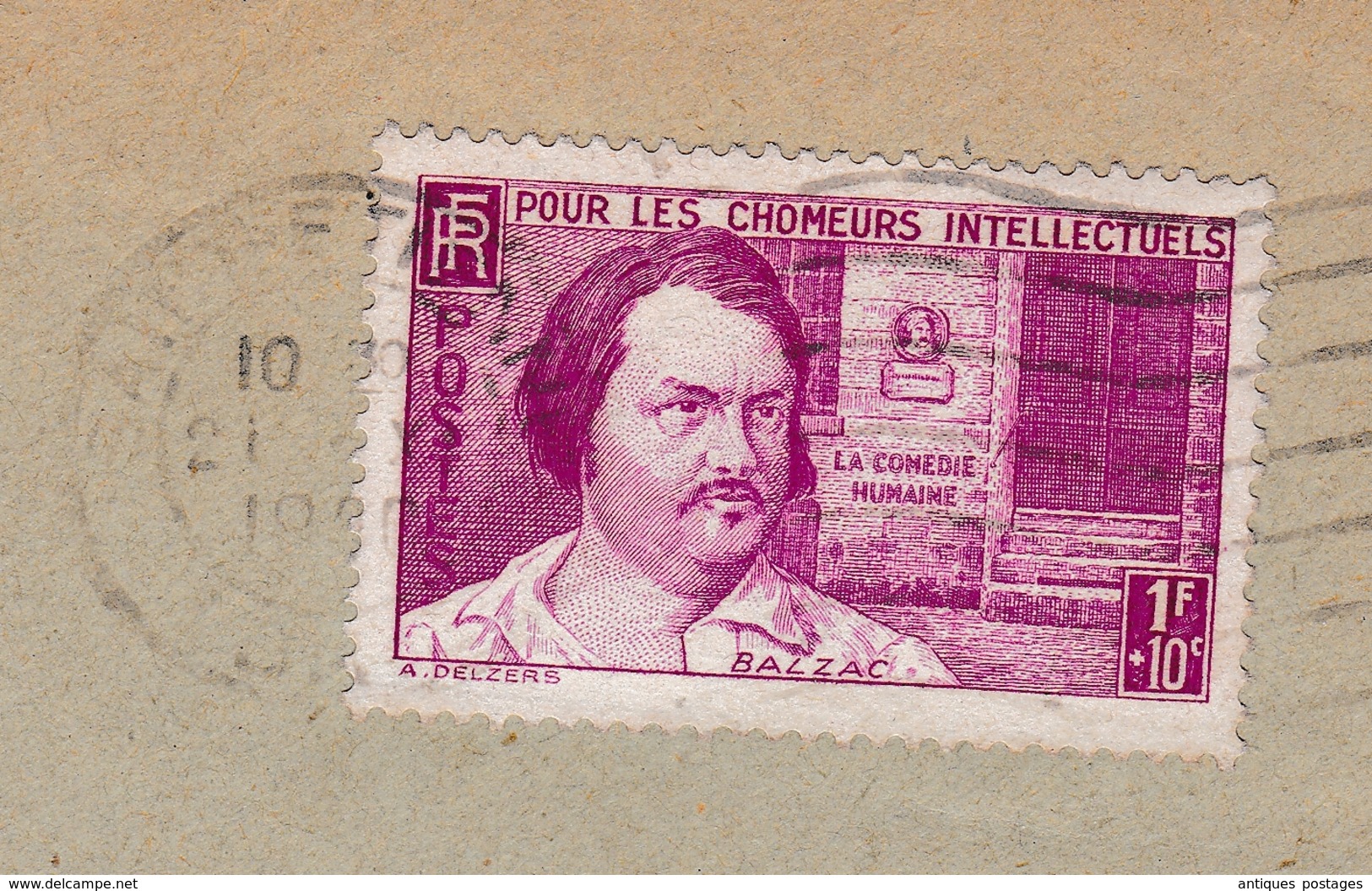 Saint Etienne Pour Les Chômeurs Intellectuels Honoré De Balzac 90c La Comédie Humaine Adien Bayle Commissaire Priseur - Lettres & Documents