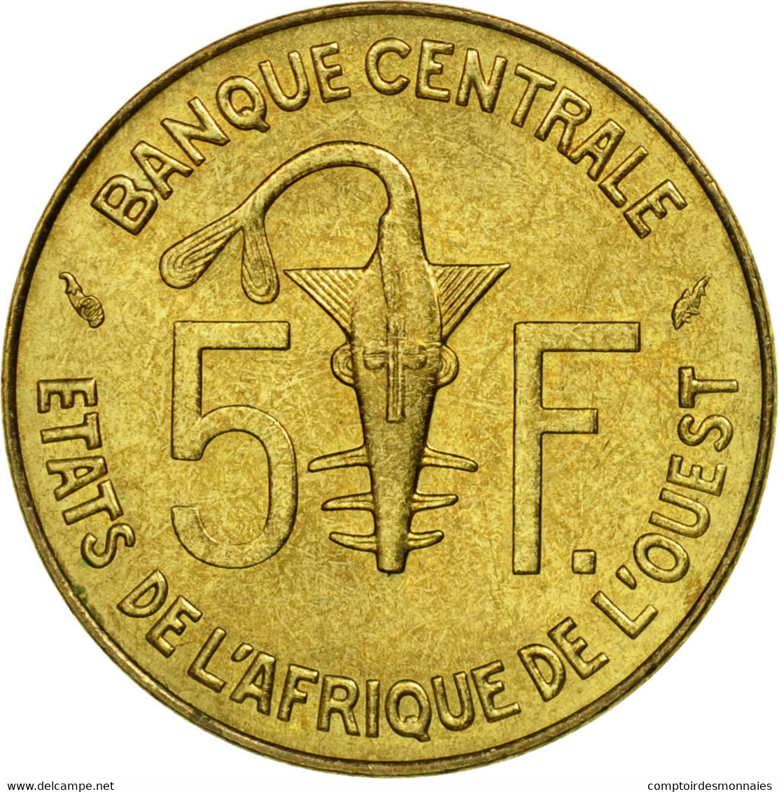 Monnaie, West African States, 5 Francs, 1985, Paris, SUP - Côte-d'Ivoire