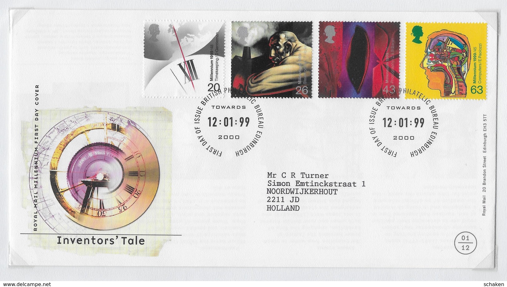 GB 1999; Stamp Chess Ajedrez  ; Turing - Other & Unclassified