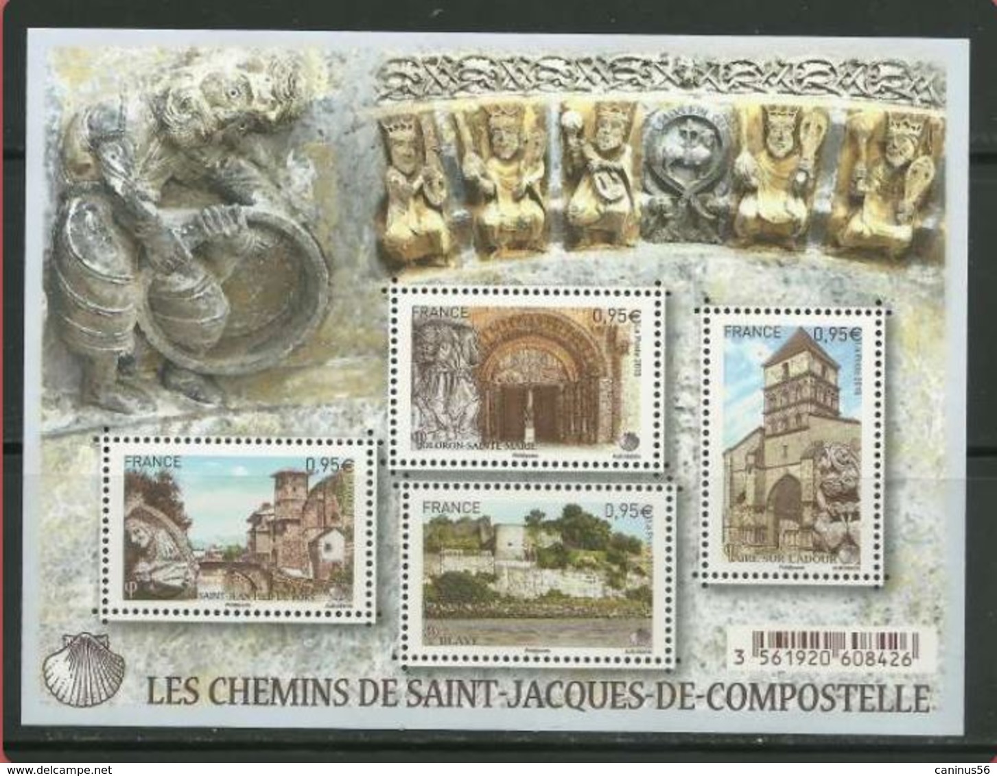 2015 Yt F 4949 N** Les Chemins De Saint-Jacques-de-Compostelle - 4e Et Dernière Série - Neufs