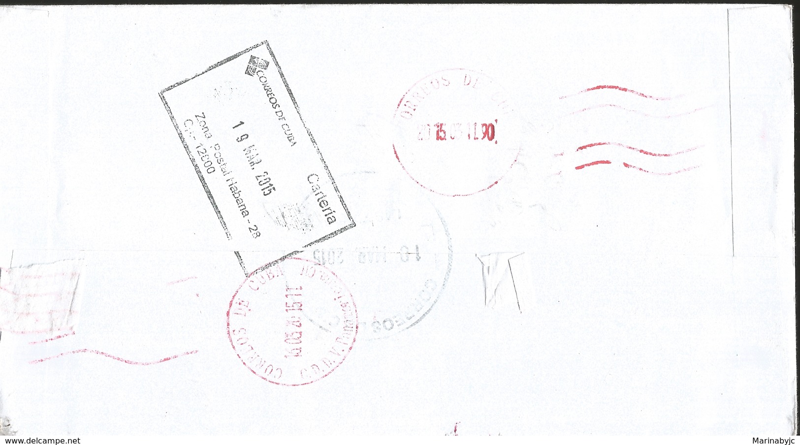 J) 2015 CARIBE, 50TH ANNIVERSARY OF THE RELATIONS BETWEEN THE CARIBBEAN AND SRI LANKA, REGISTERED, AIRMAIL, CIRCULATED C - Briefe U. Dokumente