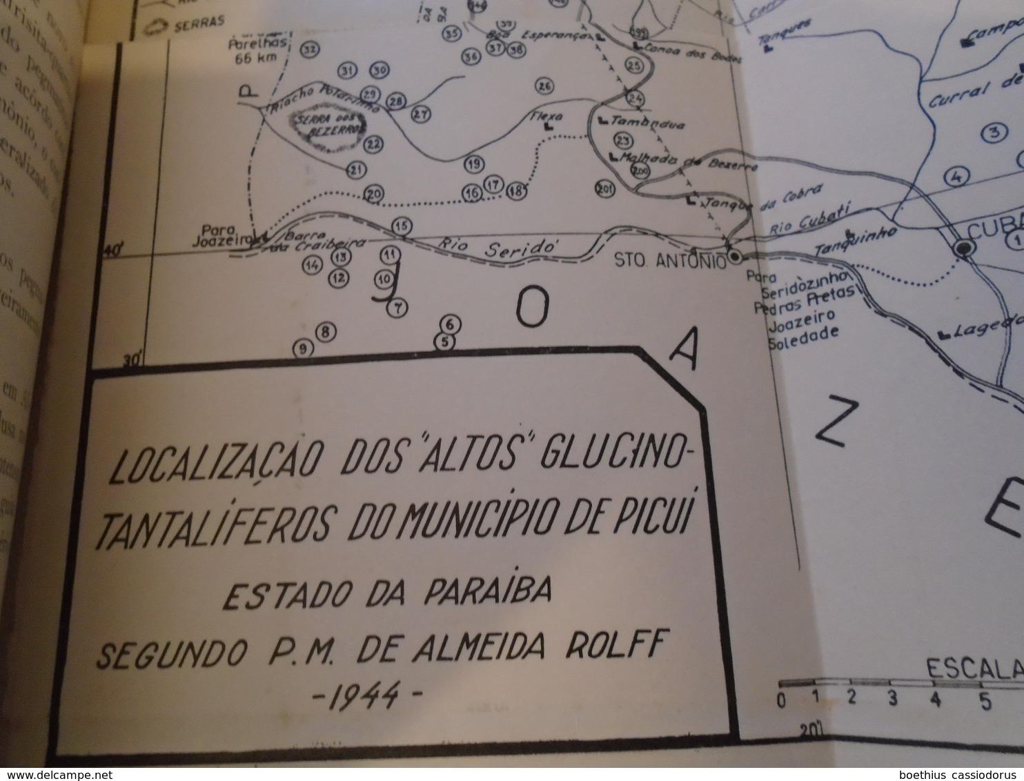 MINERAIS DOS PEGMATITOS DA BORBOREMA P. M. De Almeida Rolff  PROVINCIAS PEGMATITICAS DO BRASIL Glycon De Paiva  1946 - Culture