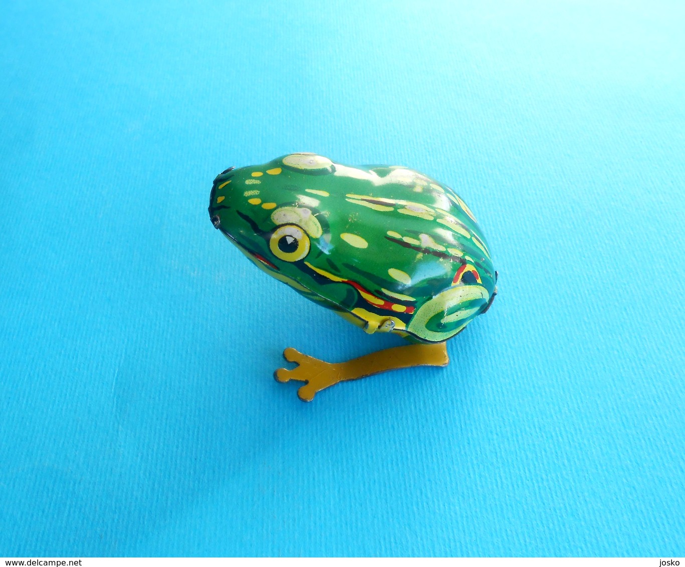 FROG - by Kohler Made in West Germany - vintage wind-up tin toy * TOP ... IN WORKING CONDITION * grenouille frosch rana