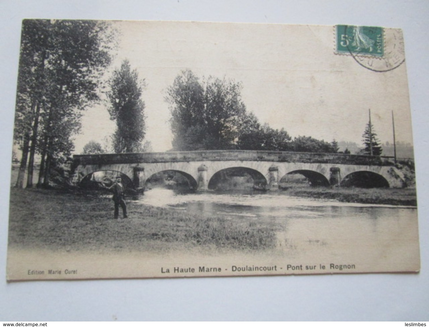 Doulaincourt. Pont Sur Le Rognon. Marie Curel / A. Breger Postmarked 1919 - Doulaincourt