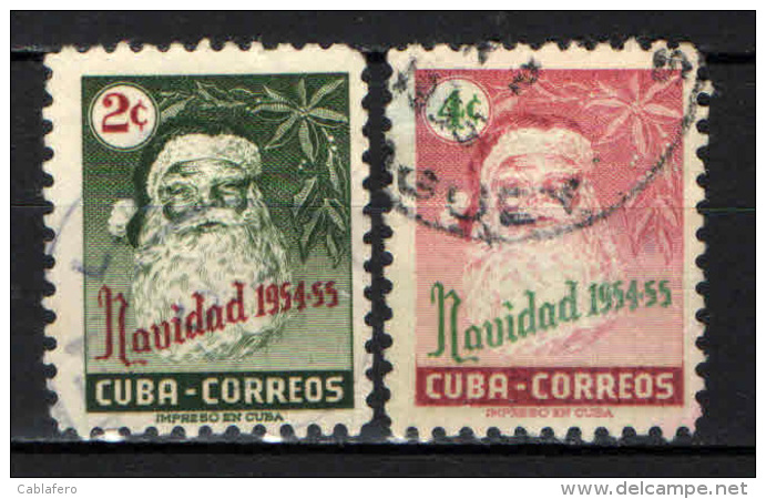 CUBA - 1954 - NATALE - BABBO NATALE - SANTA CLAUS - USATI - Usati