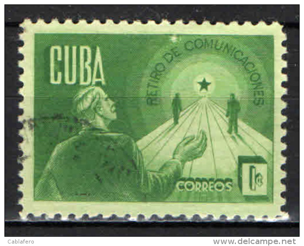 CUBA - 1943 - SICUREZZA PENSIONISTICA - USATO - Used Stamps