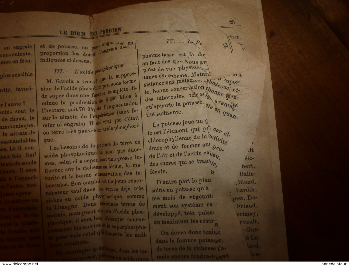 1924 LE BIEN DU TERRIEN -->contre les salopards;Attention bouilleurs de cru;Beaujolais marocain;Débarbouillez arbres;etc