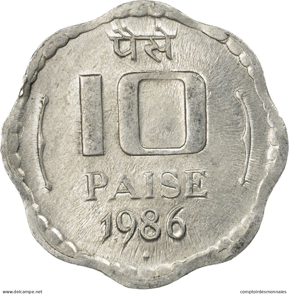 Monnaie, INDIA-REPUBLIC, 10 Paise, 1986, TB+, Aluminium, KM:39 - Inde