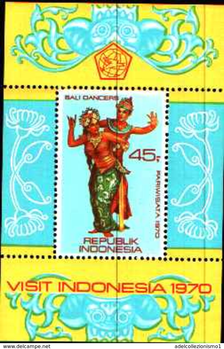 72655) Indonesia Block 16  1970 Turismo-MNH** - Indonesia